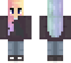rainbow sweater girl