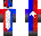 red and blue fox