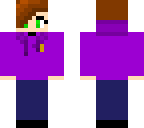 amy in purple guy hoodie