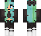 blue and green girl