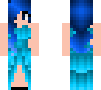 blue prom girl