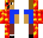half lava mob half human