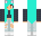 teal hair gal
