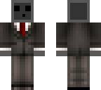 gray blob with a suit