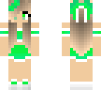 green cheerleader