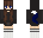 hoodie girl with choker