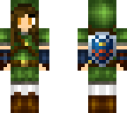 legend of zelda - female link - brown hair