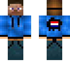 shaded boy with steve mask