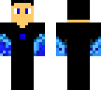 blue fire man