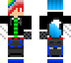cool rainbow blue hair