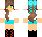 girl with blue bow