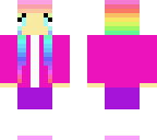 rainbow cute girl