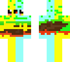 yellow and blue burger