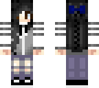 black hair girl with hoodie