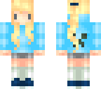blue creeper sweater lady