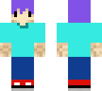 chibi purple hair boy