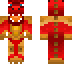 cool golden red dragon