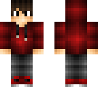 cute boy with red hoodie