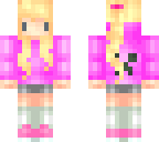 pink sweater lady