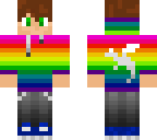 rainbow hoodie boy