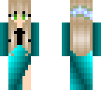 aqua dress girl