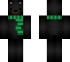 black bear with a scarf face underneath