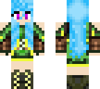 blue haired girl