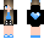blue heart girl