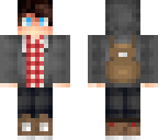 boy with plaid shirt