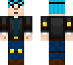 dan blue hair