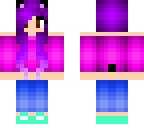 purple haired panda