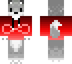 wolf with red hoodie
