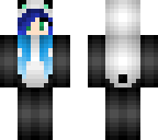 blue panda girl