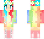 pretty rainbow girl