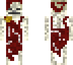 skeleton guard in tattered uniform