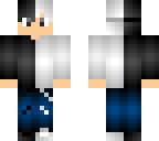 black or white