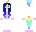 blue hair unicorn