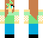 cute green girl