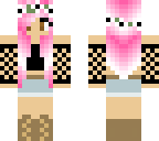 pastel pink hair girl