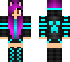 purple gamer w blue
