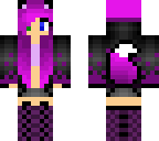 purple wolf girl edit