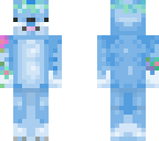 blue flower doge