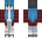blue haired girl