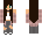 brown hair girl classic look