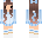chibi blue cat girl