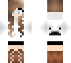 girl with polar bear hoodie