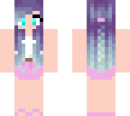girl with purple to blue hair