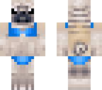 pug bikini blue edit