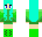teal haired girl