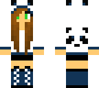 blue panda girl